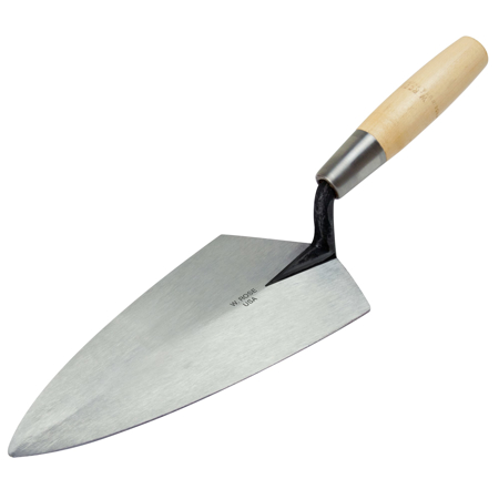 Picture of 10” Philadelphia Brick Trowel with 6" Wood Handle